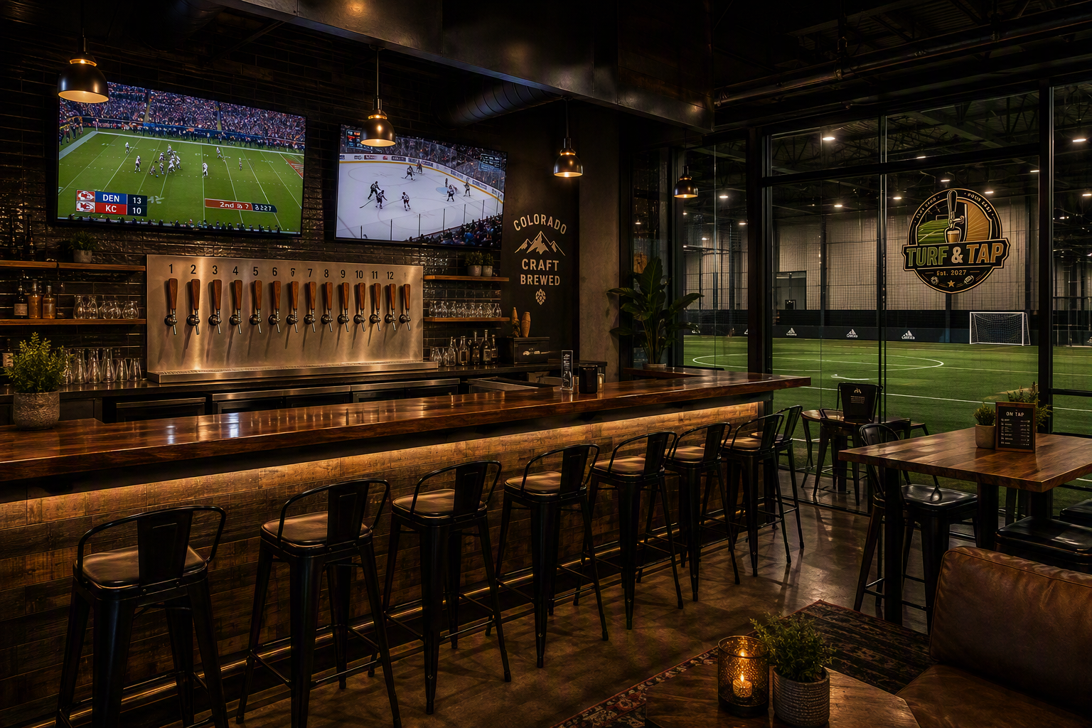Turf & Tap — Craft beer taproom with field views